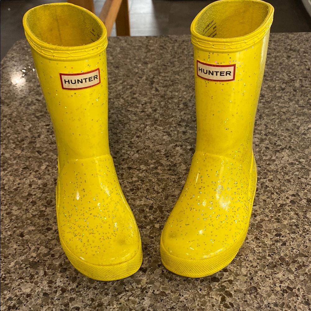 Hunter Yellow Rain Boots